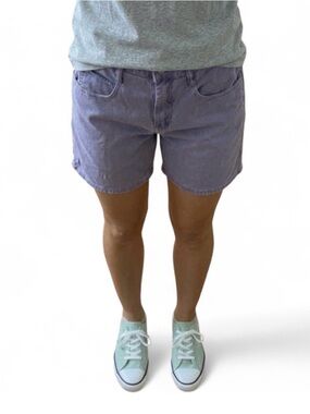 High-Waist Lavender Women’s Shorts — 90s Retro Vibe